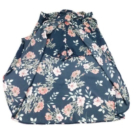 Leith Grey Green Garden Floral Print Wrap Skirt With Shorts Womens Size XXL, 2XL - Picture 3 of 8